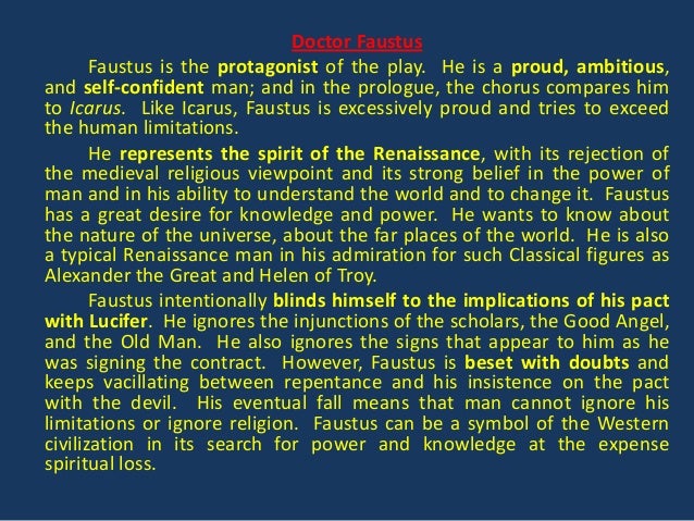 Literary analysis of doctor faustus