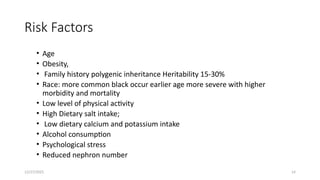 Chronic High Blood Pressure and Cardiovascular Risk (Hypertension) | PPTX