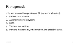 Chronic High Blood Pressure and Cardiovascular Risk (Hypertension) | PPTX