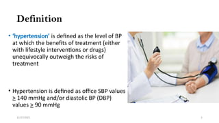 Chronic High Blood Pressure and Cardiovascular Risk (Hypertension) | PPTX