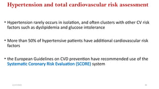 Chronic High Blood Pressure and Cardiovascular Risk (Hypertension) | PPTX