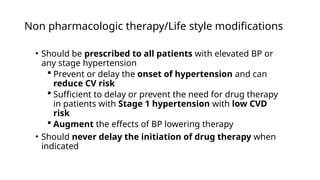 Chronic High Blood Pressure and Cardiovascular Risk (Hypertension) | PPTX