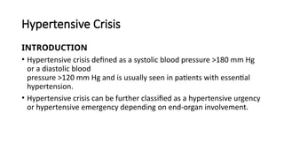 Chronic High Blood Pressure and Cardiovascular Risk (Hypertension) | PPTX