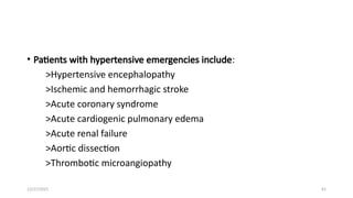 Chronic High Blood Pressure and Cardiovascular Risk (Hypertension) | PPTX