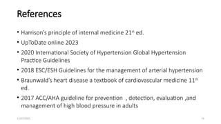 Chronic High Blood Pressure and Cardiovascular Risk (Hypertension) | PPTX