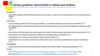 Bronchiolitis: Current Guidelines for Diagnosis and Management By ...