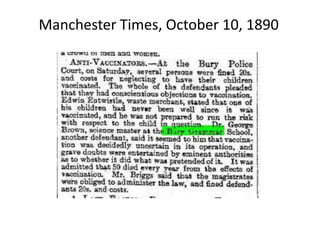 Manchester Times, October 10, 1890
 