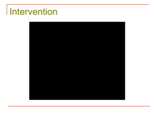Intervention
 