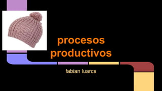 procesos
productivos
fabian luarca
 