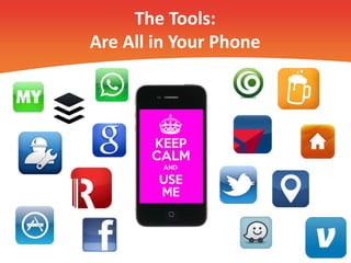 The Tools: 
Are All in Your Phone 
 