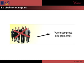 © Vulpus 2005
Vue incomplète
des problèmes
Le chaînon manquant
 