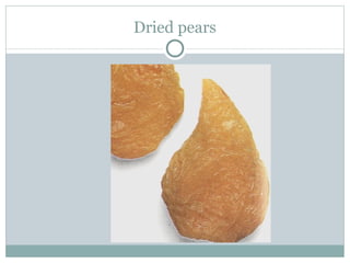 Dried pears 