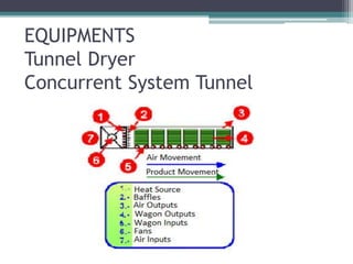 EQUIPMENTS
Tunnel Dryer
Concurrent System Tunnel
 