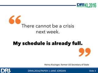 DRIKL2016 - Crisis Management in the Digital Age | PDF