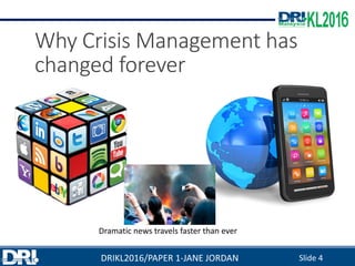 DRIKL2016 - Crisis Management in the Digital Age | PDF