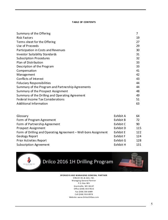Private Placement Memorandum Natural Gas Private Placement Memorandum Natural Gas