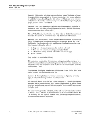 Oilfield Bit Grading Chart.pdf Drill bit grading & evaluation | PDF