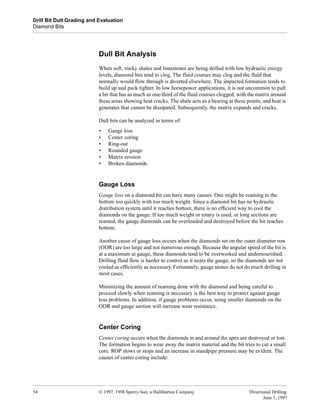 Oilfield Bit Grading Chart.pdf Drill bit grading & evaluation | PDF