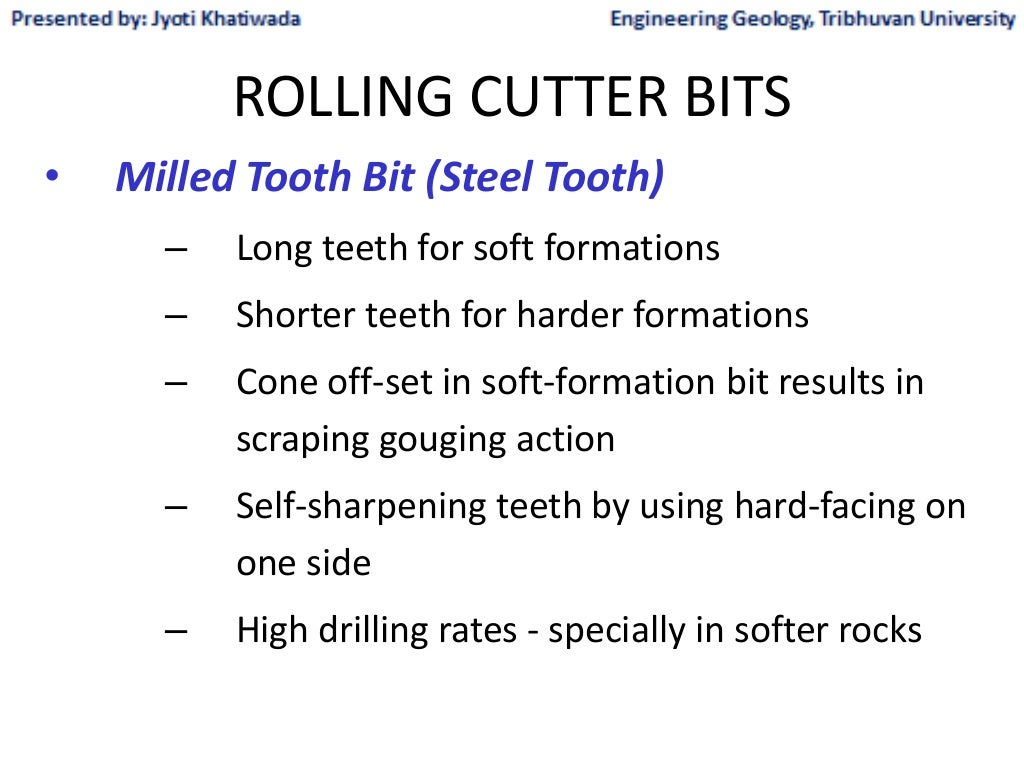 Drill bit types advantages and disadvantages