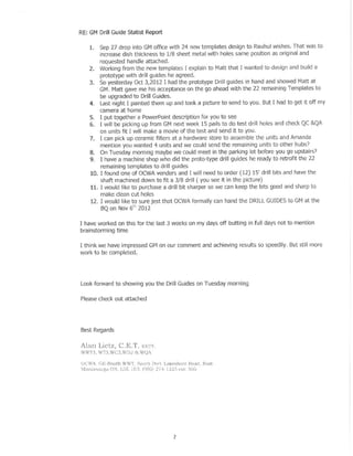 Drill guide prodject