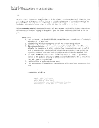 Drill guide prodject