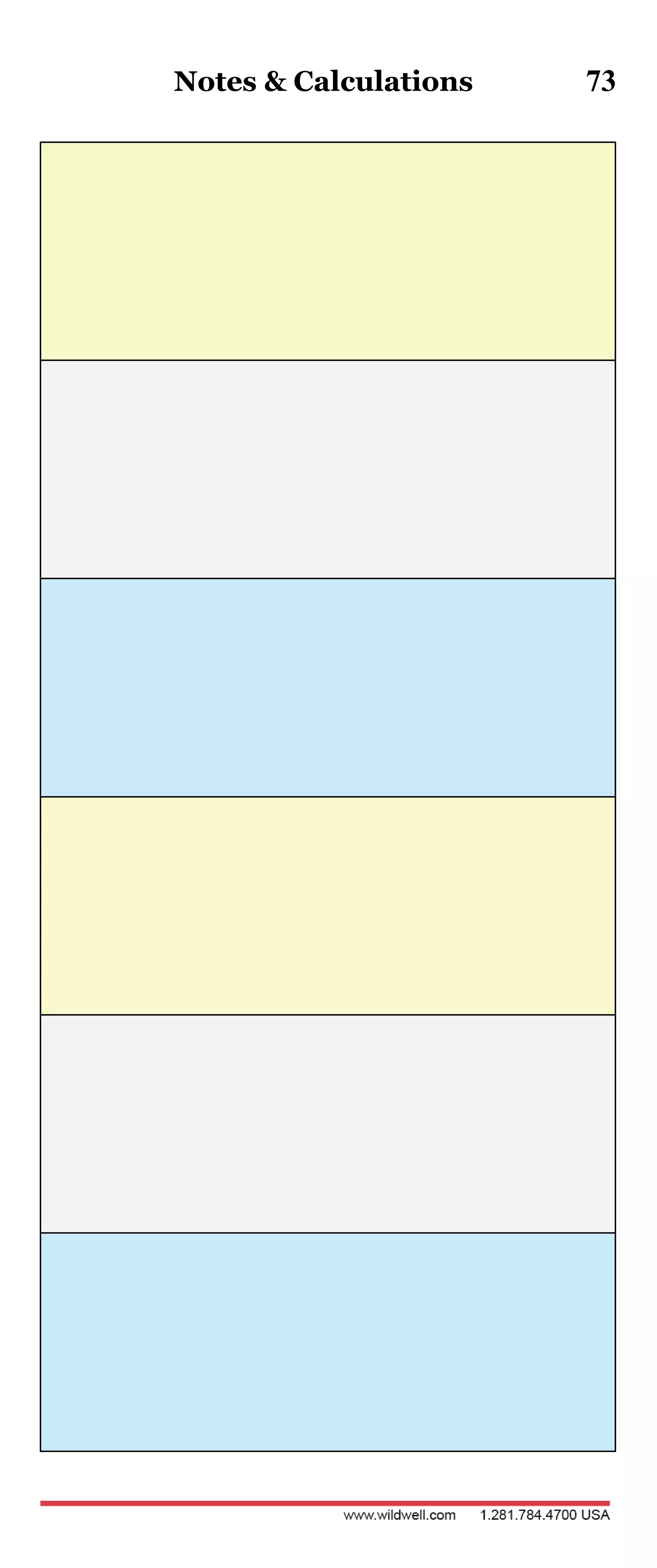 Notes & Calculations 73
 