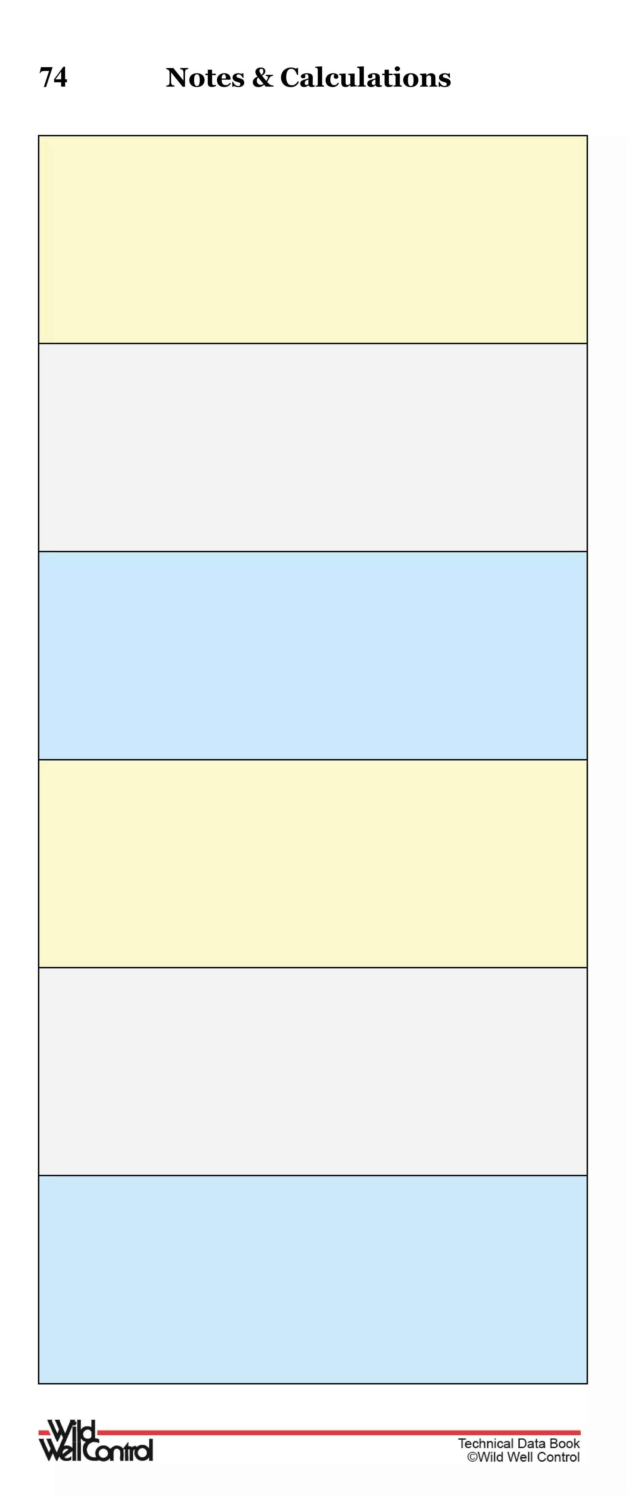 74 Notes & Calculations
 