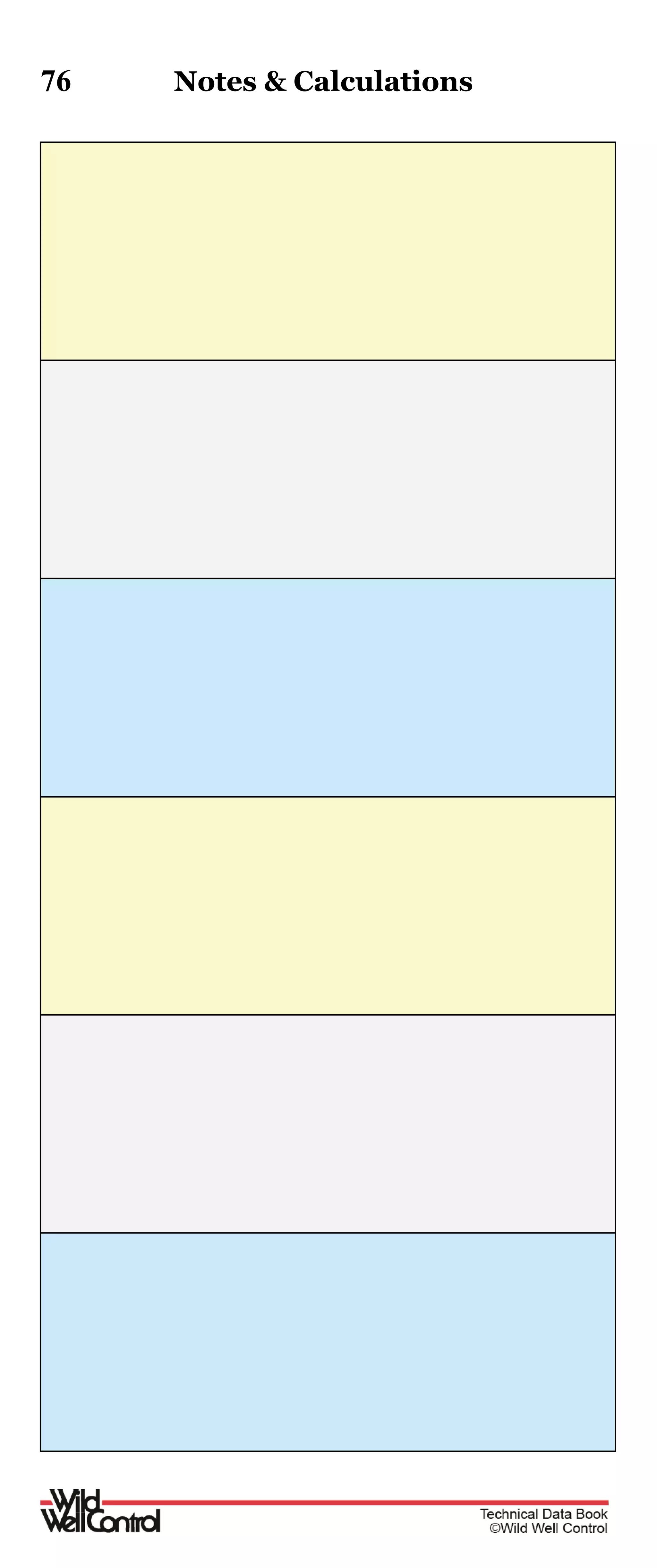 76 Notes & Calculations
 