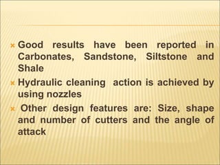 Shale Cutter Drilling Bits Lec.pptx Drilling engineering | PPTX