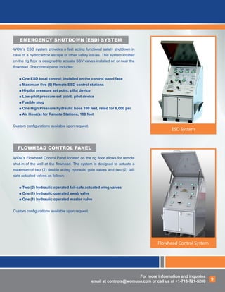 Drilling Choke Control Panel - Worldwide Oilfield Machine | PDF