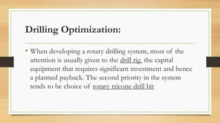 Drilling efficiency optimization at hassai site | PPTX