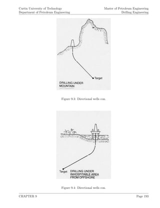 Curtin University of Technology
Department of Petroleum Engineering
Master of Petroleum Engineering
Drilling Engineering
Figure 9.3: Directional wells con.
Figure 9.4: Directional wells con.
CHAPTER 9 Page 193
 