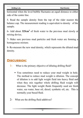 Drilling fluid dilution PDF