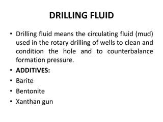 drilling fluid, drilling fluid, presentation | PPT