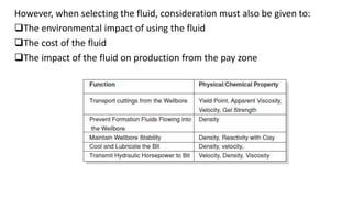 However, when selecting the fluid, consideration must also be given to:
The environmental impact of using the fluid
The ...