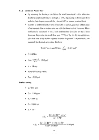 BIT HYDRAULICS ANALYSIS FOR EFFICIENT HOLE CLEANING | PDF