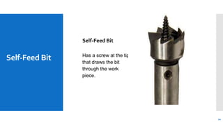 Self Thread Bit Drilling machines and operations | PPTX
