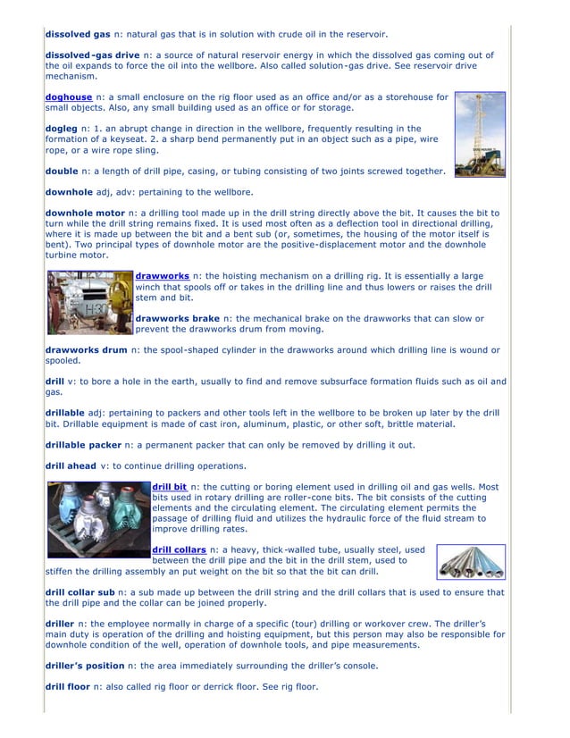 Drilling Rig Components ( Illustrated Glossary ) PDF