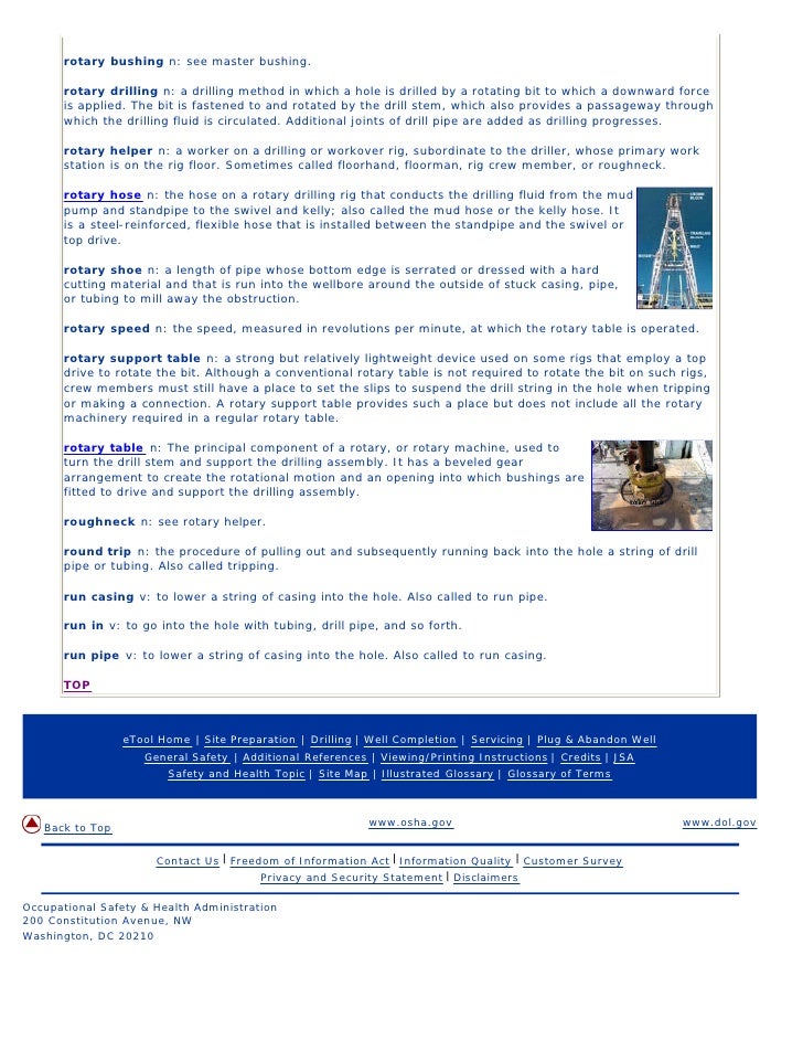 Drilling Rig Components ( Illustrated Glossary )