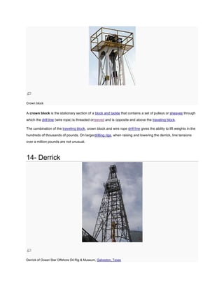 Drilling rigs main compnents | PDF