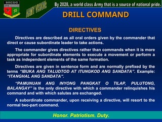 Command Directive Drills-and-Ceremonies.ppt a class materi | PPT