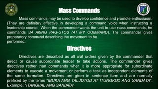 Command Directive Drills and Ceremonies 1.pptx hdgjjggghjgv | PPTX