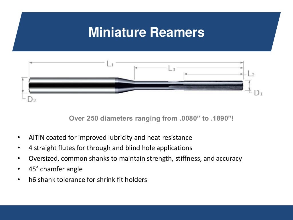 Drills, Reamers & More