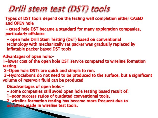 Drill stem test (mtm)