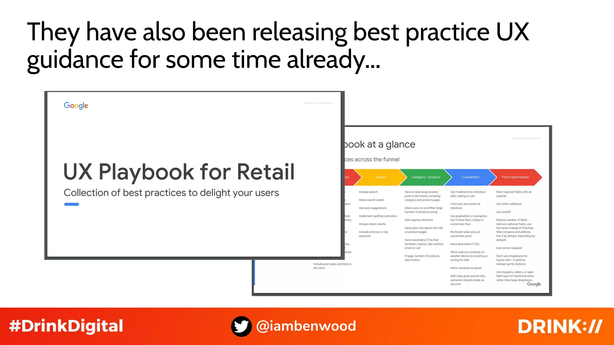 They have also been releasing best practice UX
guidance for some time already...
@iambenwood
 