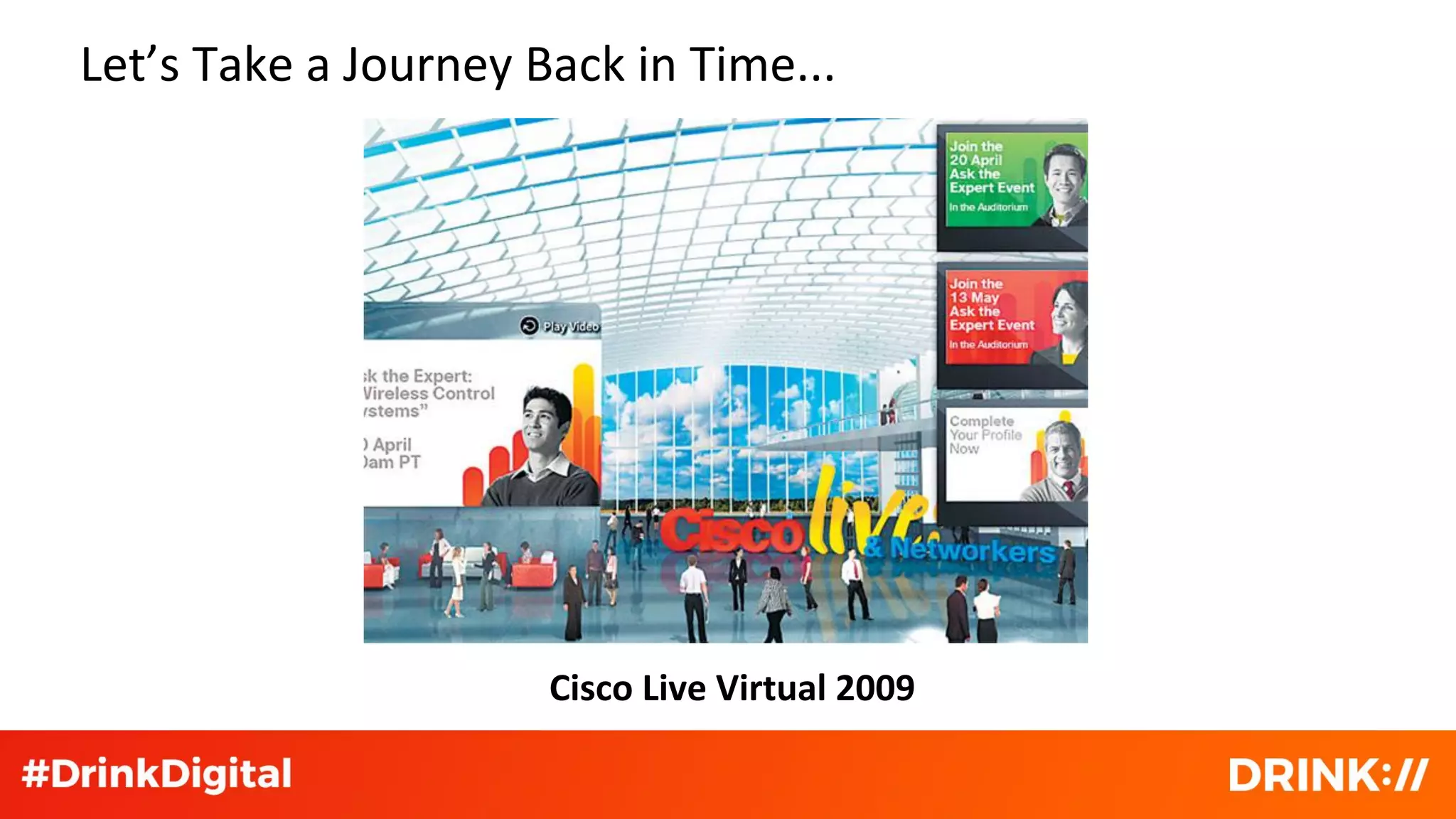 Let’s Take a Journey Back in Time...
Cisco Live Virtual 2009
 
