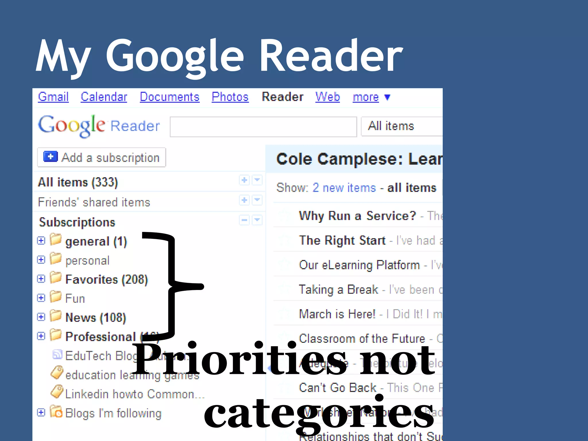 Drinking from a Fire Hose