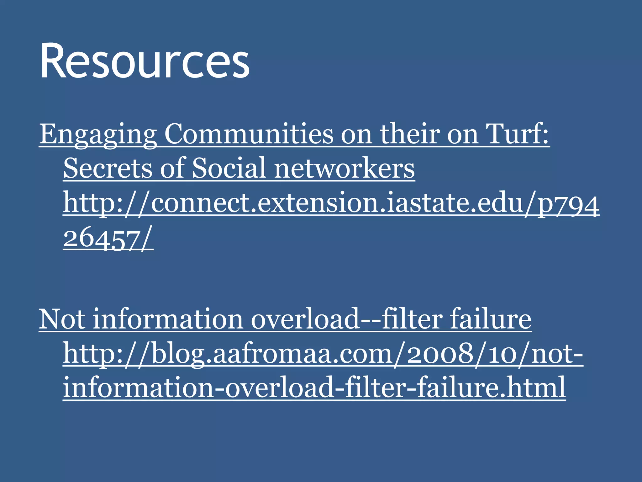 Drinking from a Fire Hose