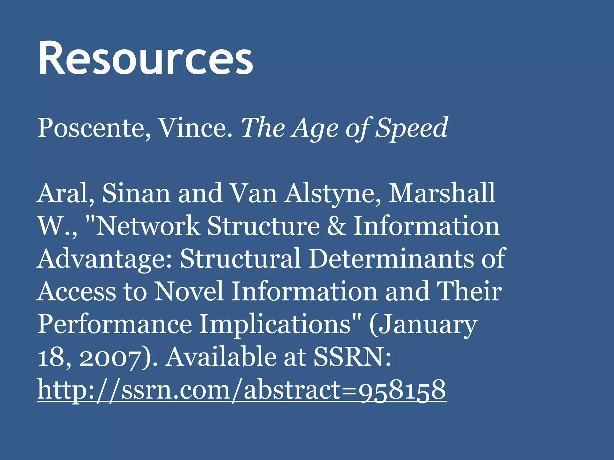 Drinking from a Fire Hose