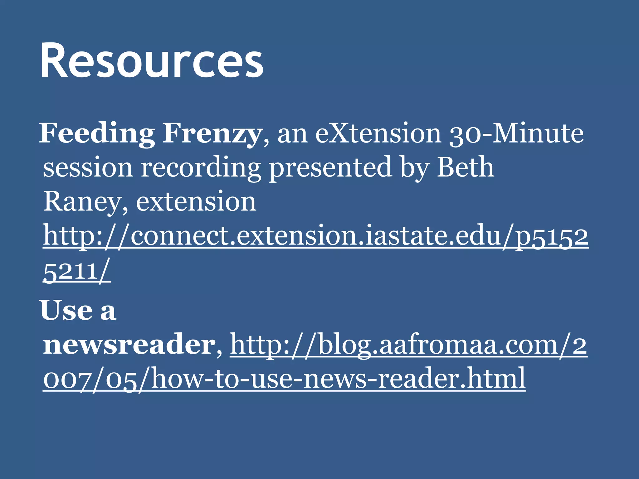 Drinking from a Fire Hose